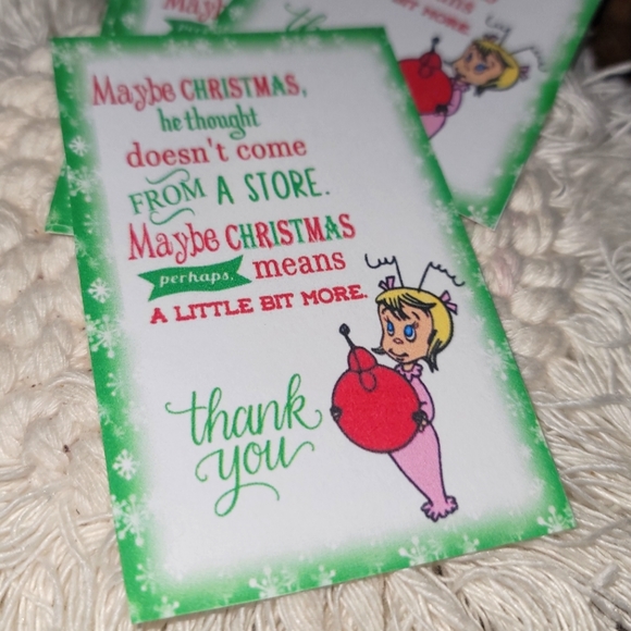 Other - Christmas Grinch style thank you cards( Pair up my holly polymailer)